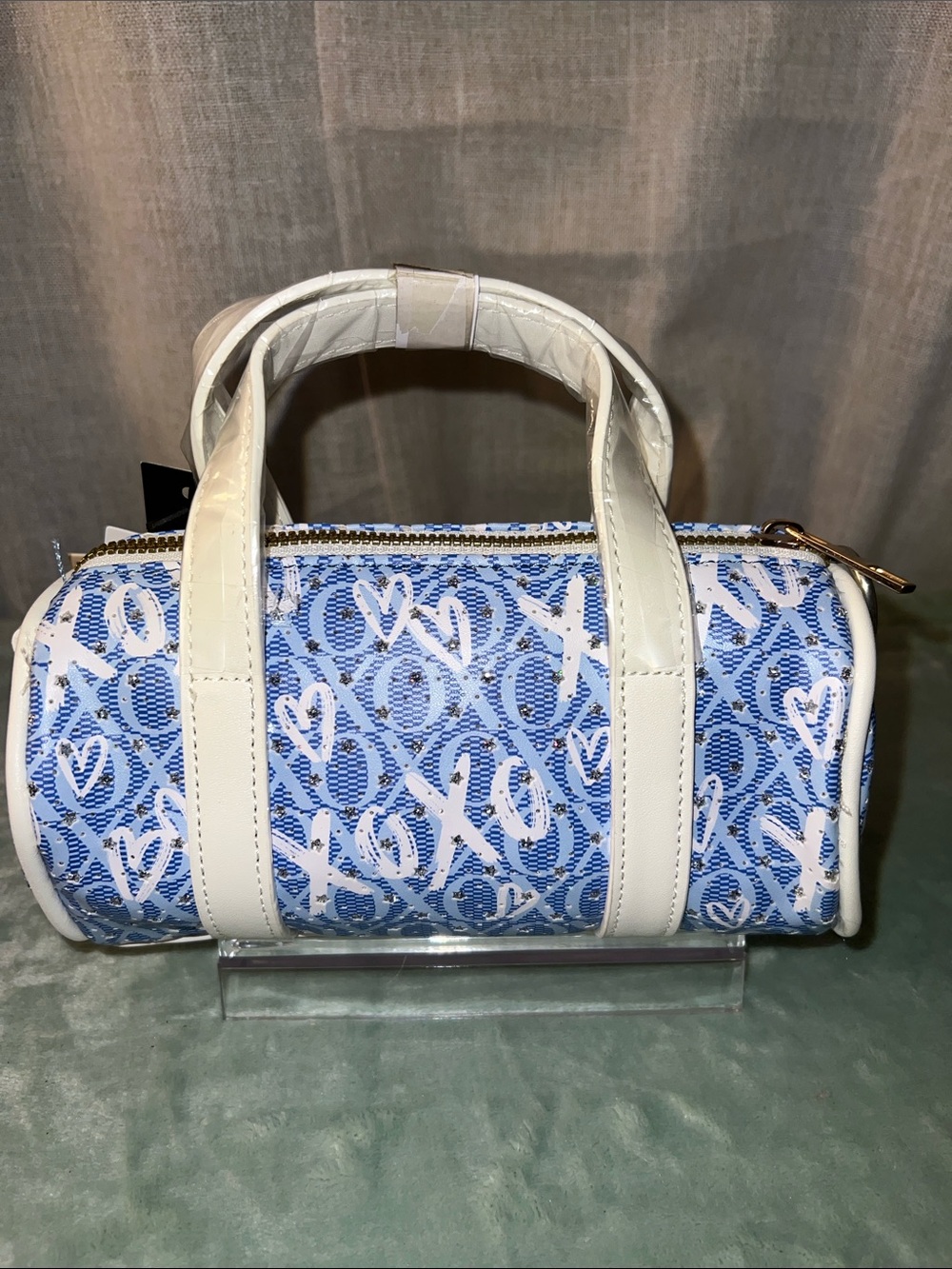 XOXO Blue & White Logo Cylinder Mini Satchel - Picture 5 of 6